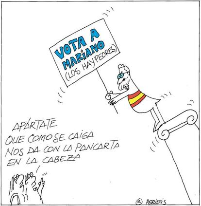 Viñeta de Peridis del 28 de abril.