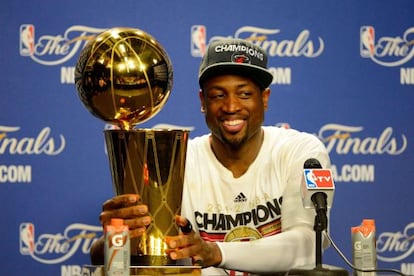 Dwyane Wade, campeón de la NBA con Miami.