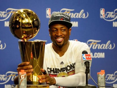 Dwyane Wade, campeón de la NBA con Miami.