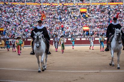 Paseíllo en la plaza de Las Ventas.