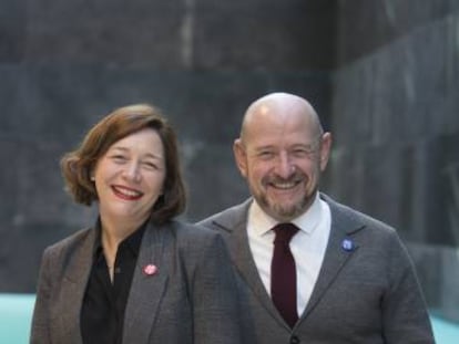 Maribel López y Carlos Urroz, en Arco.