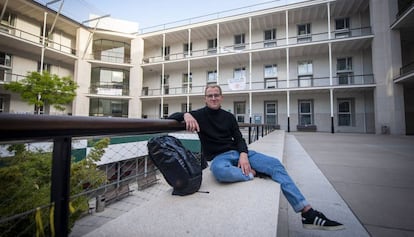 Frederik Schäfers, estudiant alemany d’Erasmus, al campus de la Ciutadella de la UPF.