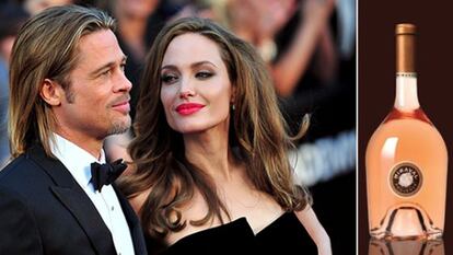 Brad Pitt, Angelina Jolie y el nuevo vino rosado que lanzarán en marzo.