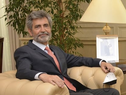 El presidente del Consejo General del Poder Judicial, Carlos Lesmes, el pasado 27 de julio.