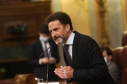 El portavoz parlamentario de Ciudadanos (Cs), Edmundo Bal, durante una sesión plenaria en el Congreso de los Diputados, en Madrid (España), a 15 de diciembre de 2020. El Pleno del Congreso debate hoy la propuesta del PNV de habilitar a las administraciones la reserva de plazas para interinos de larga duración en las convocatorias de empleo público.  15 DICIEMBRE 2020;CONGRESO DE LOS DIPUTADOS;CIUDADANOS;POLÍTICA  EUROPA PRESS/R.Rubio.POOL  15/12/2020