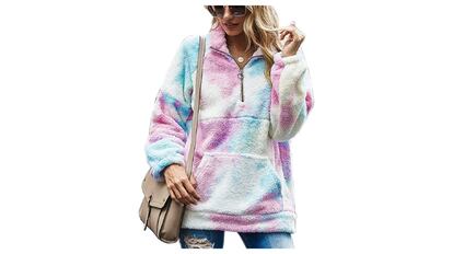 Sudadera para mujer tie-dye de Voqeen