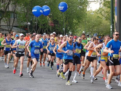 Corredores en la edici&oacute;n del EDP Rock&rsquo;n&rsquo;Roll Madrid Marat&oacute;n del a&ntilde;o pasado. 