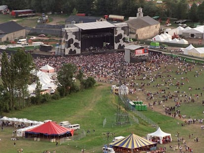 Celebración del festival Doctor Music en Escalarre, en su edición de 1997.