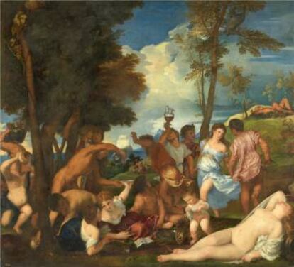 'La bacanal de los andrios', de Tiziano.