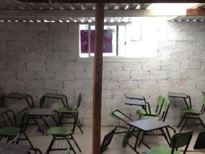 Una escuela en M&eacute;xico durante unas vacaciones.