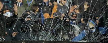 Incidentes en un partido de la pasada temporada entre el Atalanta y el Milan.