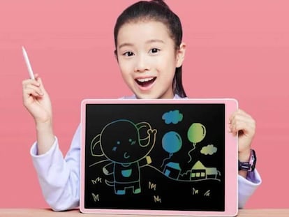 Xiaomi tiene una pizarra LCD de 16 pulgadas, con lápiz, perfecta para tus hijos