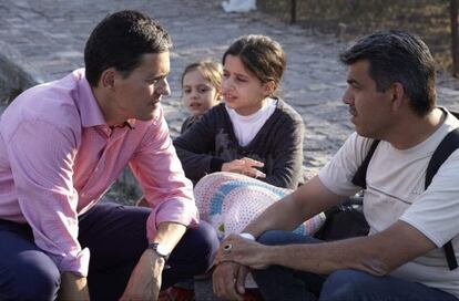 David Miliband, en septiembre en la isla griega de Lesbos.