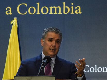 El presidente de Colombia, Iván Duque, el viernes pasado. 