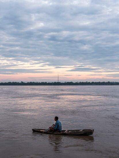 Vista del río Amazonas en Nazaret.
Junio, 2023.