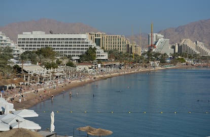 Vista de Eilat, en Israel, donde se ha producido la violación grupal.