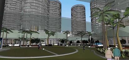 Imagen virtual de la reurbanización del viejo campo de Mestalla.
