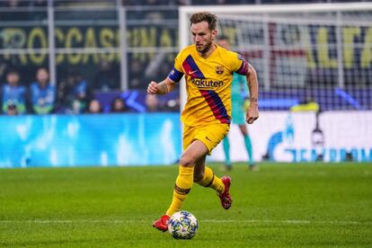 Ivan Rakitic en l'últim partit del Barça de la Champions.