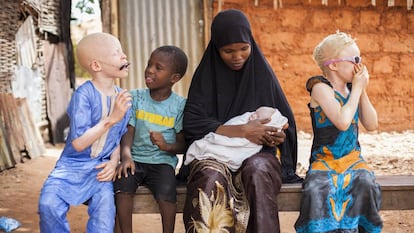 Parte de la familia de Mafanta Cissé.