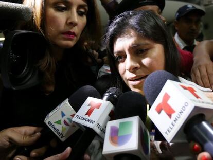 Dorotea Garc&iacute;a, a su llegada a M&eacute;xico