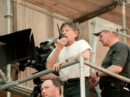 El director de cine Roman Polanski en el rodaje de 'El pianista', en mayo de 2001, en Varsovia, Polonia.