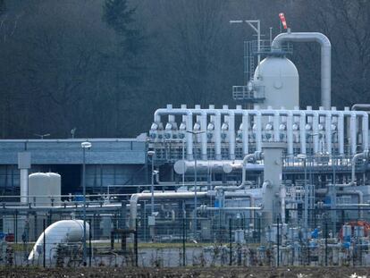 Instalación de Gazprom en Rehden, Alemania.