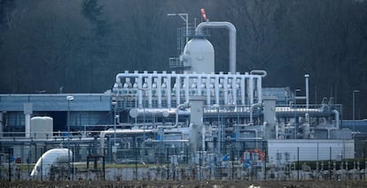 Instalación de Gazprom en Rehden, Alemania.