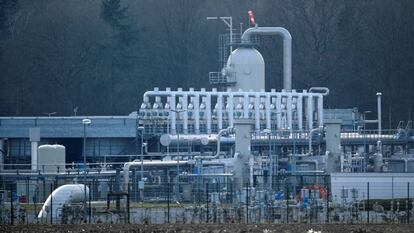 Instalación de Gazprom en Rehden, Alemania.