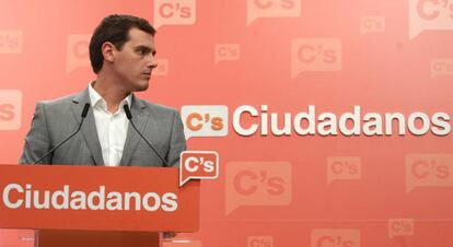 El presidente de Ciudadanos, Albert Rivera.