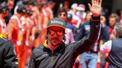Fernando Alonso, durante o GP da China, em abril.