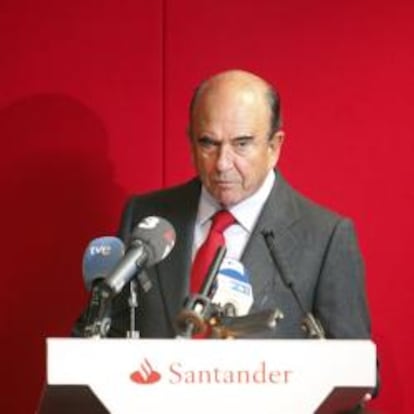 Emilio Botín, presidente del Santander