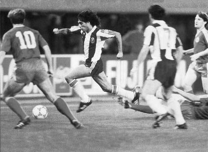 Futre, en la final europea Oporto-Bayern de 1987.