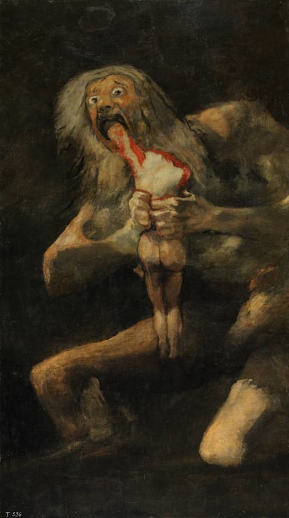 ‘Saturno’ (Museo del Prado), una de las 'Pinturas negras' en torno a las cuales el artista Philippe Parreno ha recreado en cine el universo más tenebroso de Goya.