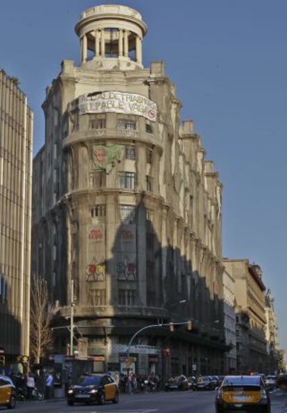 La sede de CC OO en la Via Laietana en Barcelona.