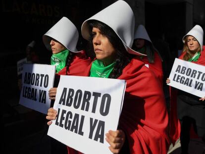 Manifestación por el aborto legal el domingo en Bueno Aires.