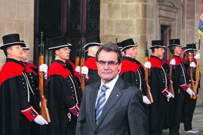 Artur Mas, el 24 de diciembre, antes de ser investido presidente de la Generalitat.