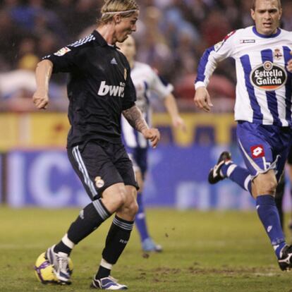 El taconazo de Guti la temporada pasada en Riazor.