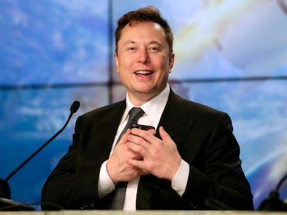 El magnate Elon Musk, en enero de 2020.