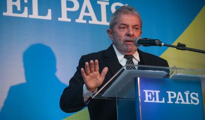 Lula en el evento de El País