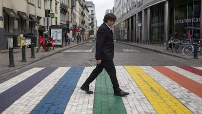 Carles Puigdemont, en Bruselas, en una imagen de archivo.