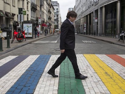 Carles Puigdemont, en Bruselas, en una imagen de archivo.