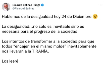 Ricardo Salinas Pliego en Twitter