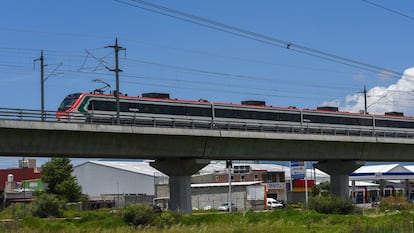 El Tren Interurbano México-Toluca durante un recorrido de prueba, el pasado 18 de julio.