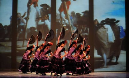 Representación de danza española, de la pieza 'Goyescas'. 