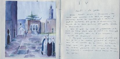 Text de Màrius Torres il·lustrat per un dels metges que el portaven.