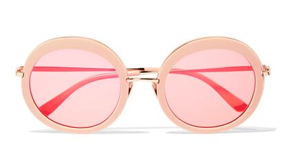 Gafas redondas

El amor por viajar inspira estas gafas de acetato rosa de Sunday Somewhere. Especialmente favorecedoras para rostros con forma de corazón u ovalada (320 euros).