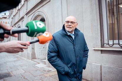 El ex director general de Carreteras Javier Herrero, a su salida de declarar en el Tribunal Supremo, el de marzo.