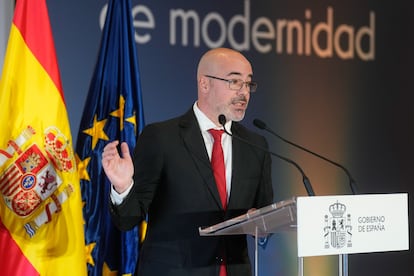 Francisco Martín, en el acto de conmemoración de la Constitución Española organizado por la Delegación del Gobierno en Madrid, este miércoles en la Galería de las Colecciones Reales.