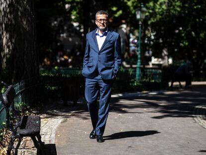 Carlos Moedas, nuevo alcalde de Lisboa, en el Jardim das Amoreiras a finales de septiembre.