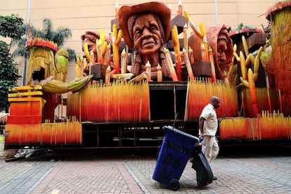 La ciudad de la Samba, en Río de Janeiro, vacía por la pandemia.